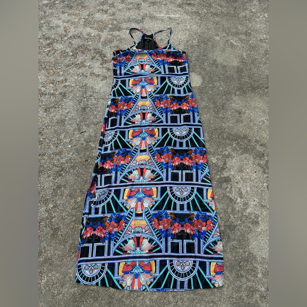 Sequin Hearts Colorful Maxi Dress